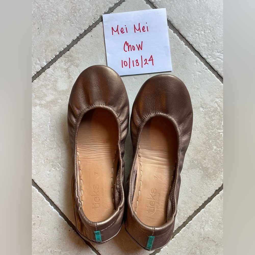Tieks Metallic Bronze Size 7